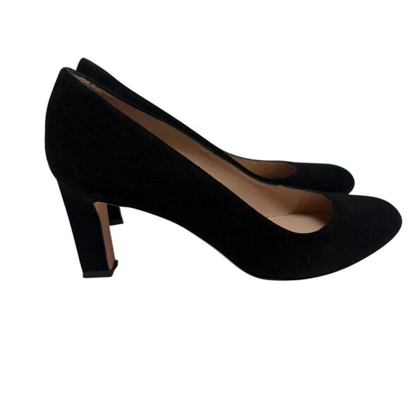 Stuart Weitzman Black 3" Suede Heels Sz. 8 - Picture 1 of 8
